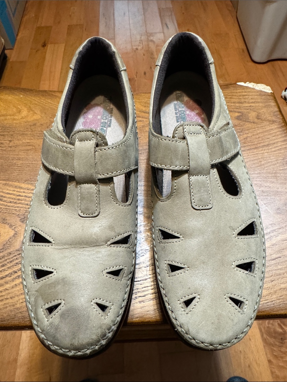 Trotters Taupe Suede Slip-On Flats